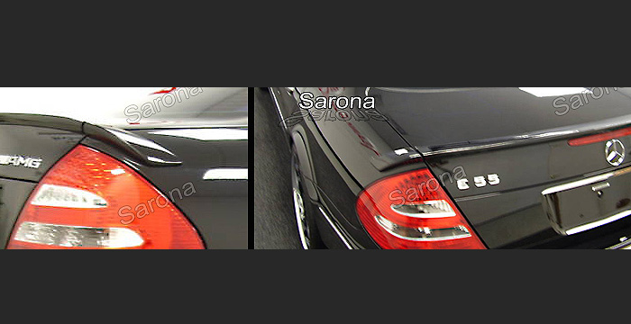 Custom Mercedes E Class  Sedan Trunk Wing (2003 - 2009) - $329.00 (Manufacturer Sarona, Part #MB-026-TW)